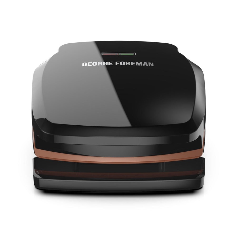 NIB George Foreman 2-Serving Copper Classic Plate Grill, Electric Indoor Grill - Picture 7 of 14